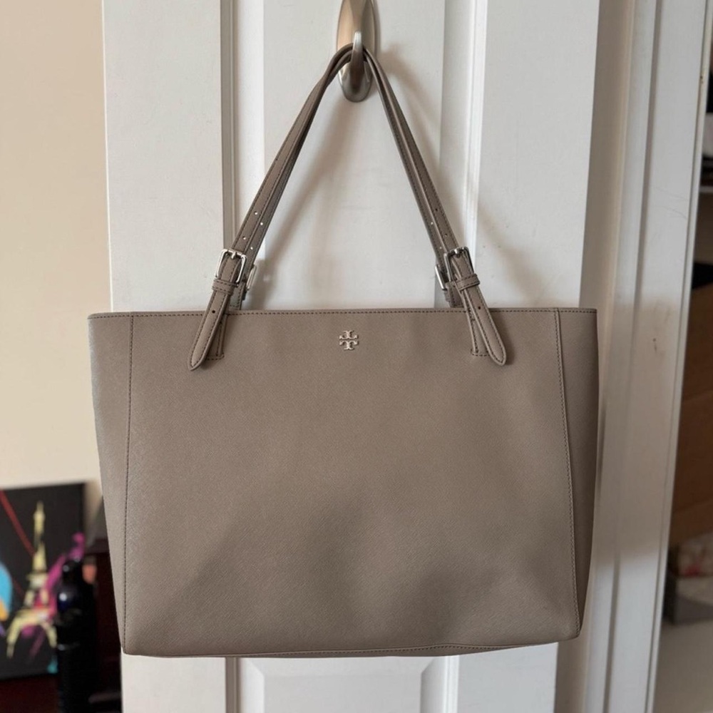 Tory Burch Taupe Tote Bag